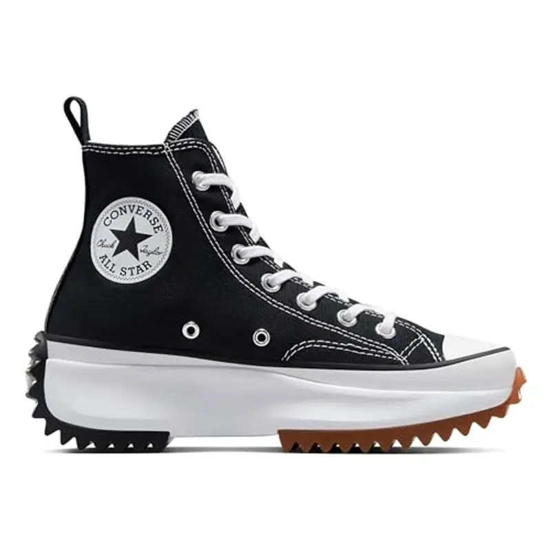 CONVERSE Run Star Hike Canvas Platform, Sneaker Uomo, Black White Gum, 42 EU miniatura 2