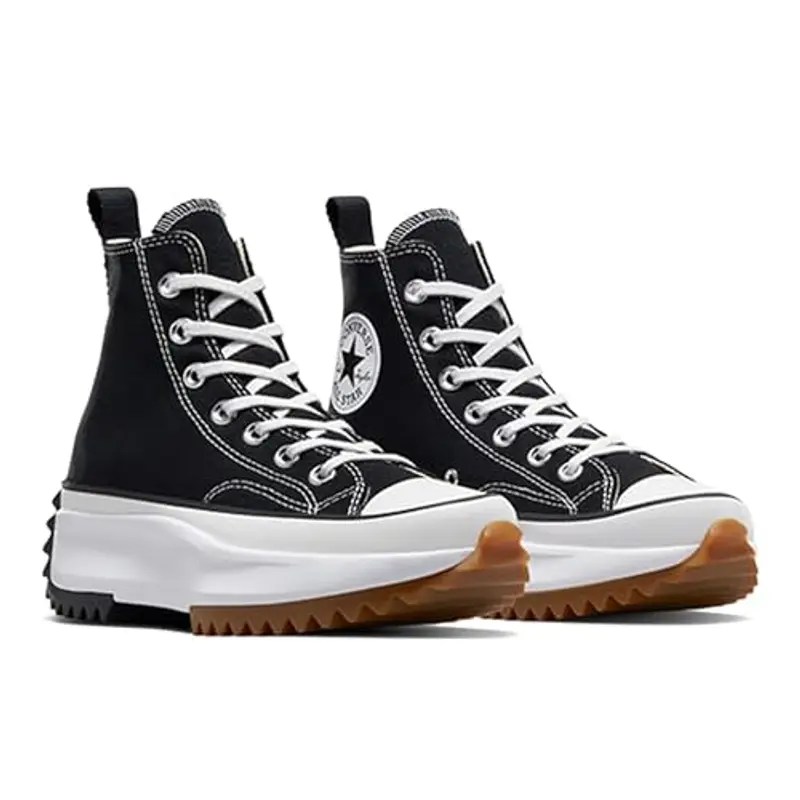 CONVERSE Run Star Hike Canvas Platform, Sneaker Uomo, Black White Gum, 42 EU miniatura 3