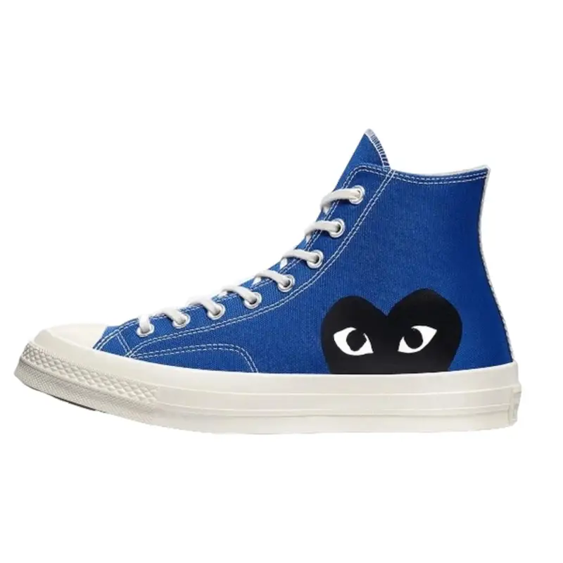Scarpe Chuck Taylor All-Star 70s Hi Comme des Garçons Play Blue Quartz | Converse Bianco