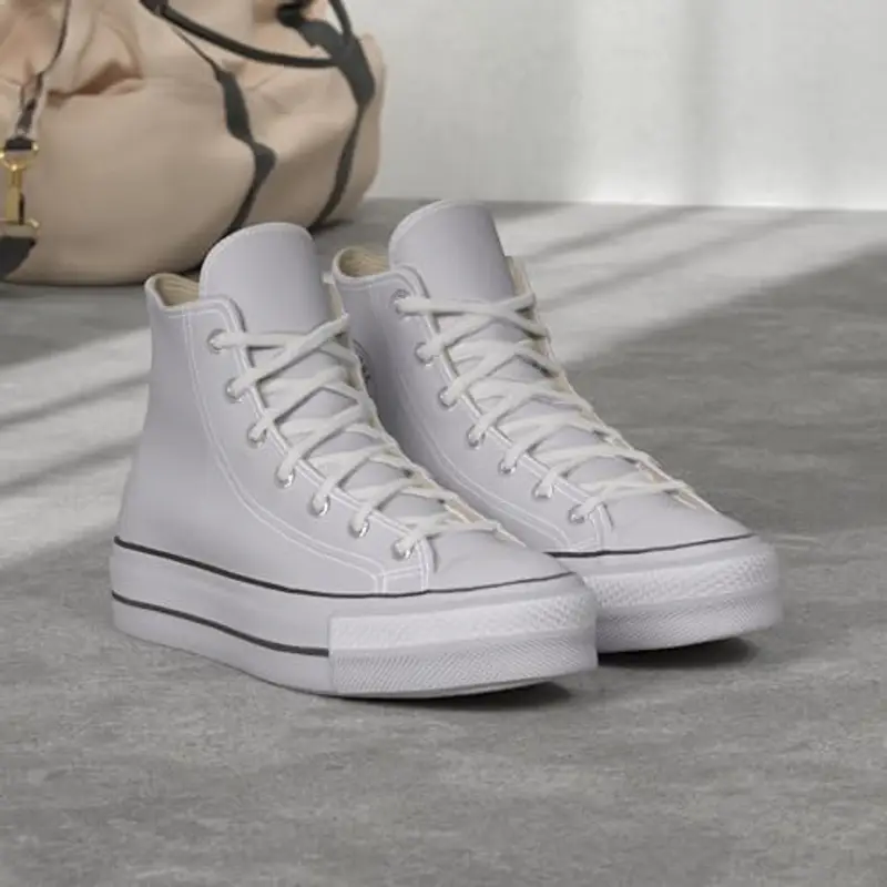 Converse Scarpe Chuck Taylor all Star Lift Leather Hi TG 40 cod 561676C miniatura 2