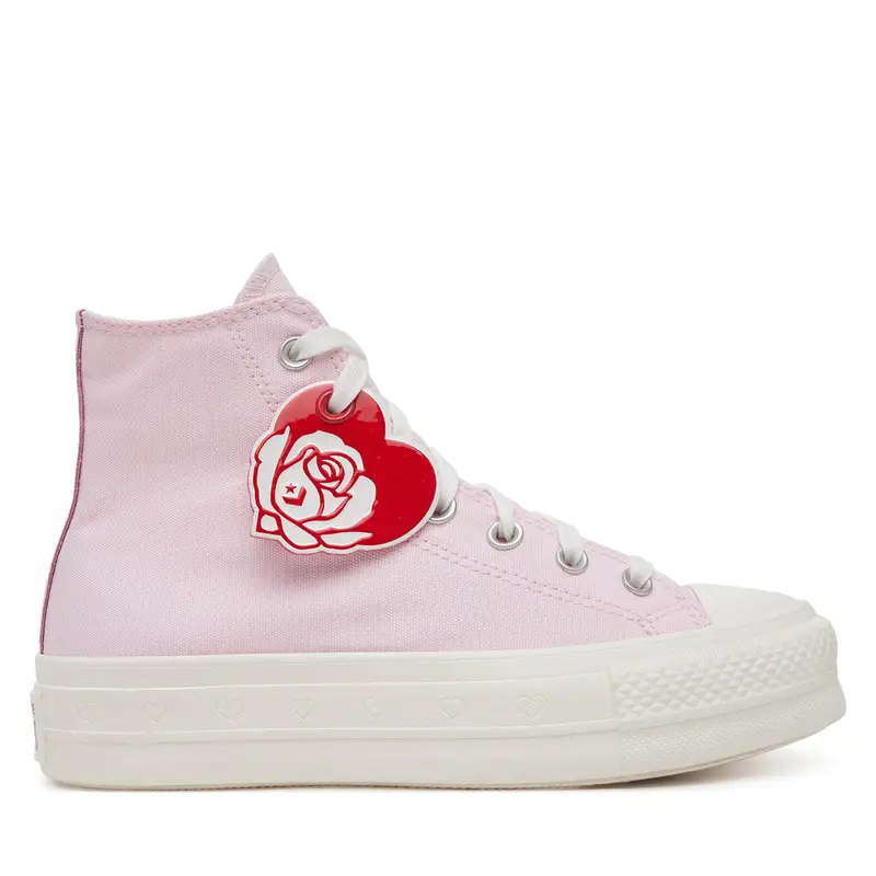 Scarpe da ginnastica Converse Chuck Taylor All Star Lift Platform Hearts A13652C Rosa