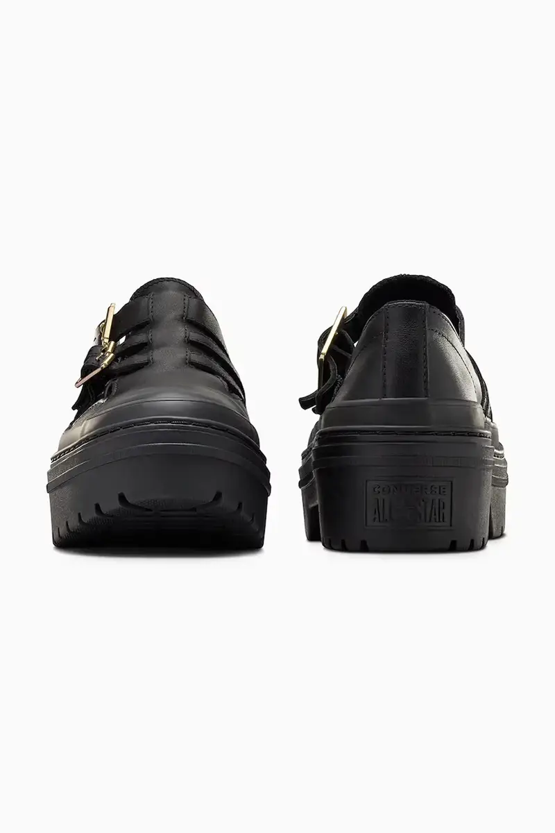 scarpe in pelle Chuck Taylor All Star Lugged Heel MJ donna colore nero A10616C miniatura 3