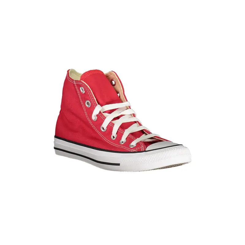 Scarpe Sportive Alte Rosse Unisex con Logo Iconico Rosso miniatura 2