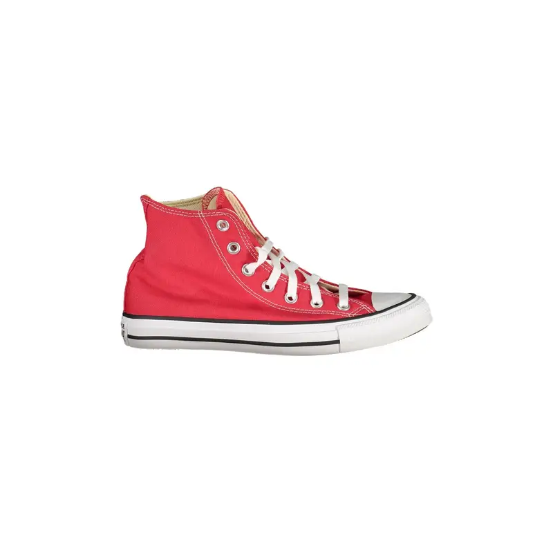Scarpe Sportive Alte Rosse Unisex con Logo Iconico Rosso