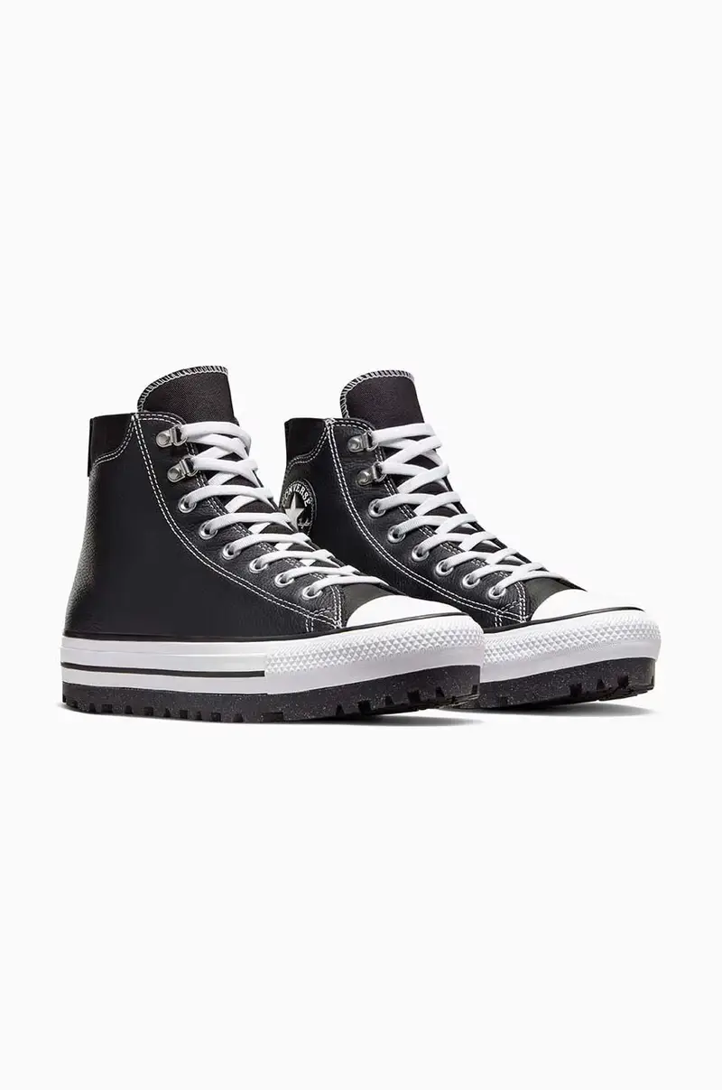 scarponi da trekking in pelle Chuck Taylor All Star City Trek A04480C Nero miniatura 2