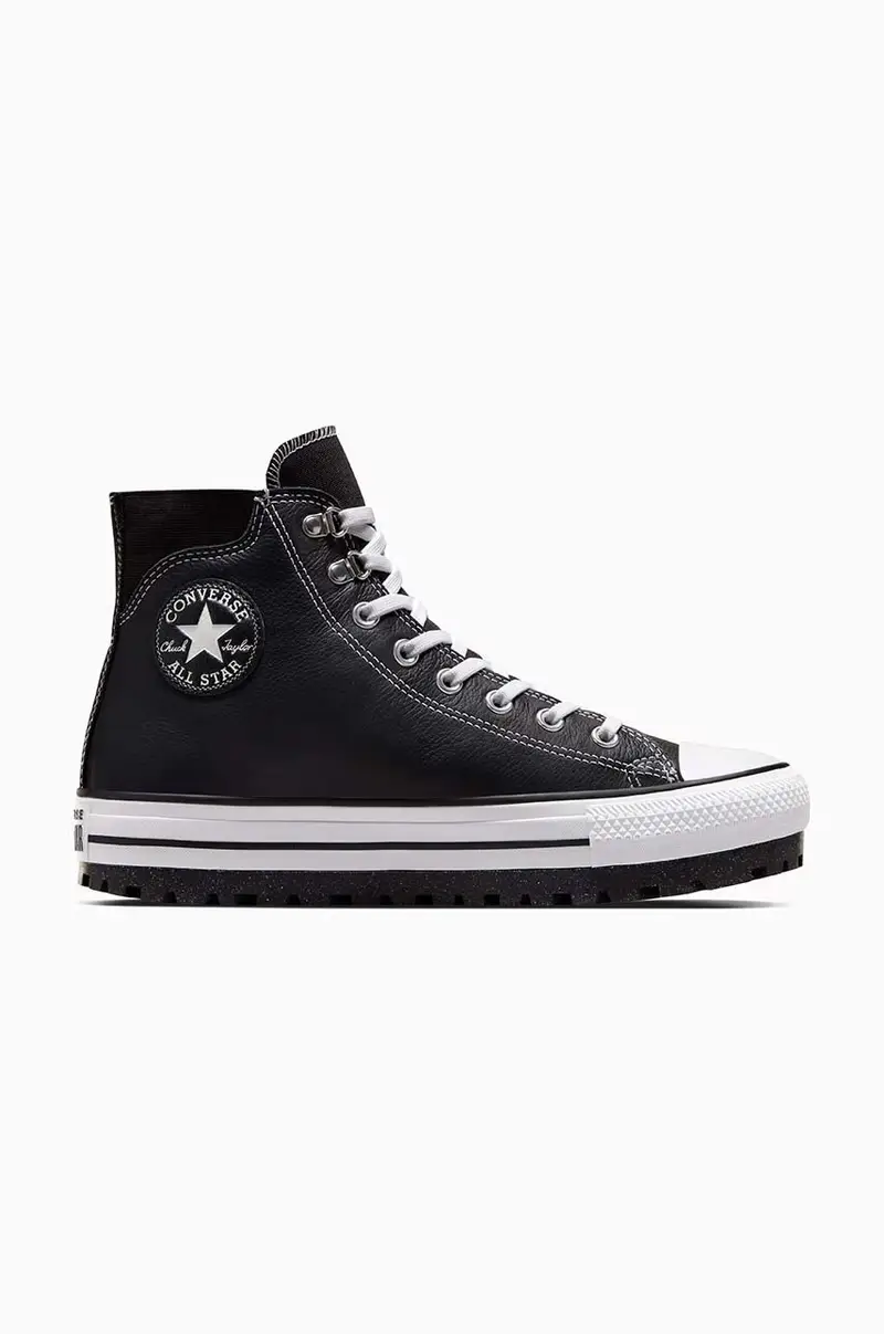 scarponi da trekking in pelle Chuck Taylor All Star City Trek A04480C Nero