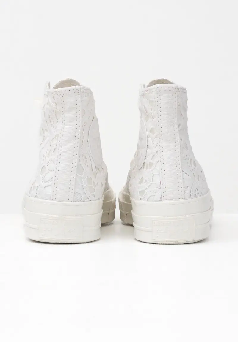 Sneakers Chuck 70 Crocheted Satin panna da donna miniatura 2
