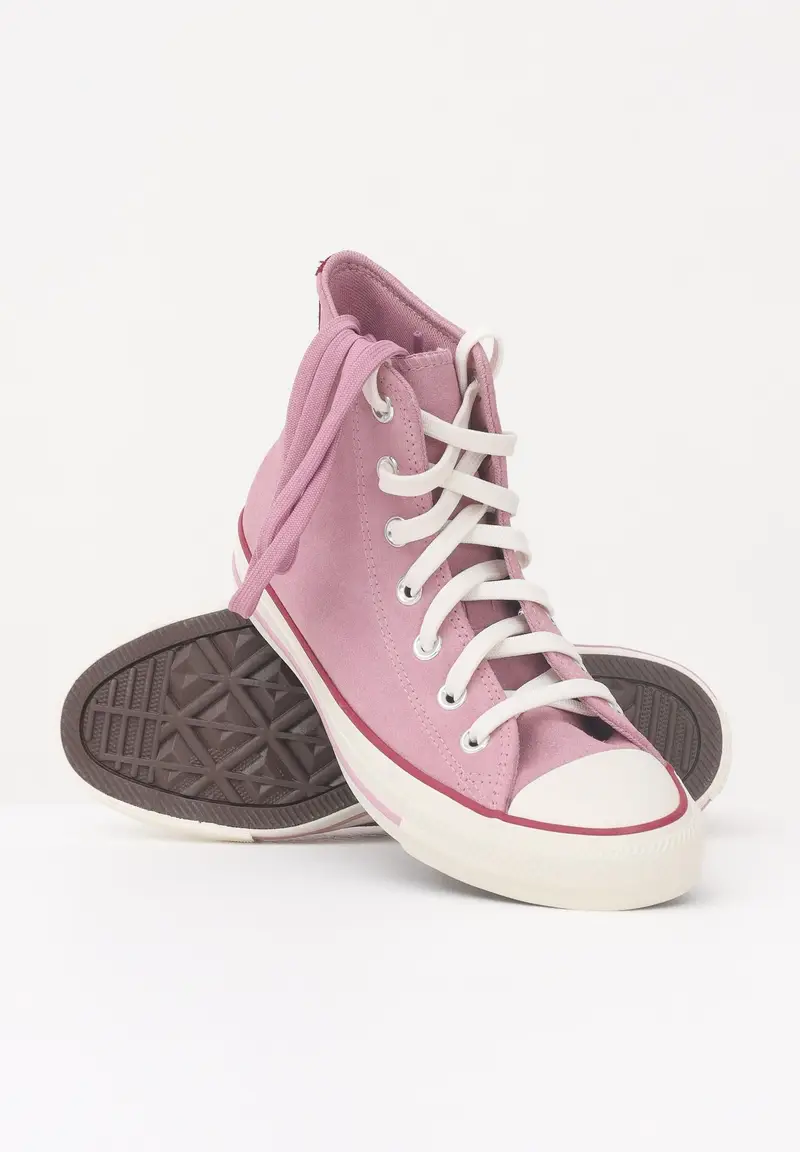 CONVERSE Sneakers Chuck Taylor All Star Contrast Suede rosa da donna miniatura 3