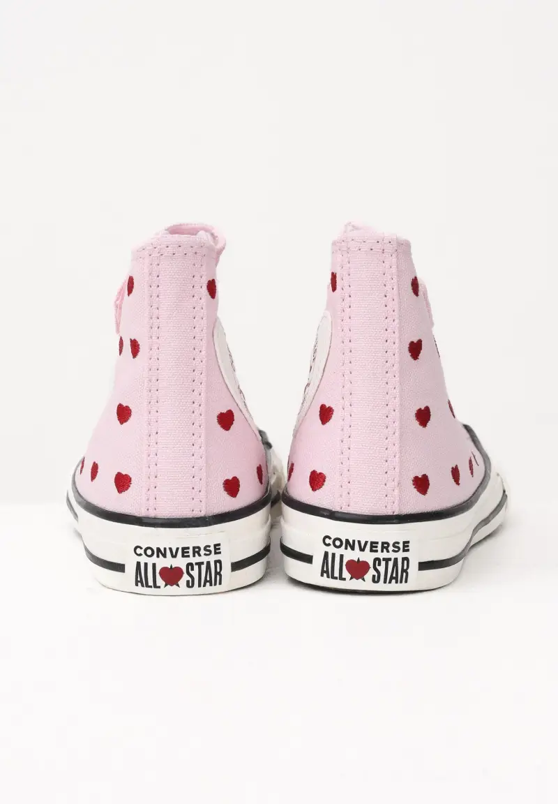 Sneakers Chuck Taylor All Star Easy-On Valentine s Day rosa da bambina miniatura 2