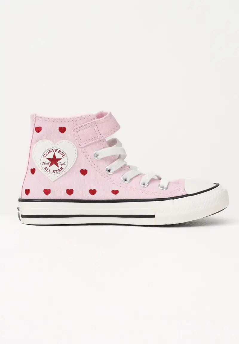 Sneakers Chuck Taylor All Star Easy-On Valentine s Day rosa da bambina miniatura 3