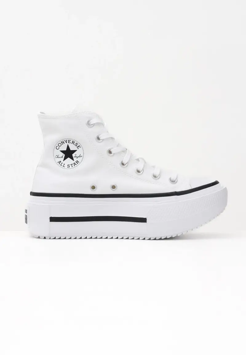 Sneakers Chuck Taylor All Star Lift Double Stack bianche da donna miniatura 3