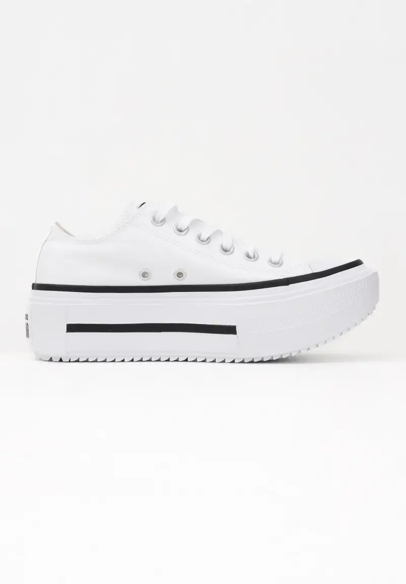 Sneakers Chuck Taylor All Star Lift Double Stack Platform bianche da donna miniatura 3