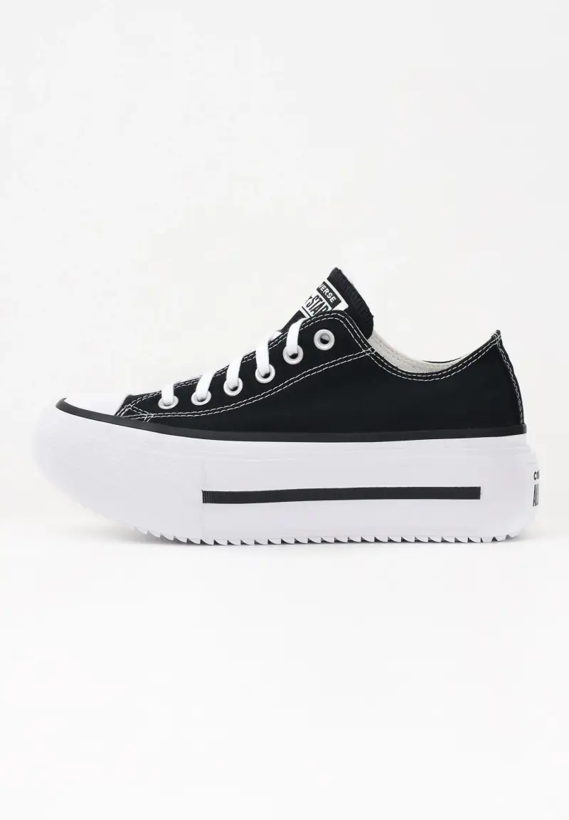 Sneakers Chuck Taylor All Star Lift Double Stack Platform nere da donna