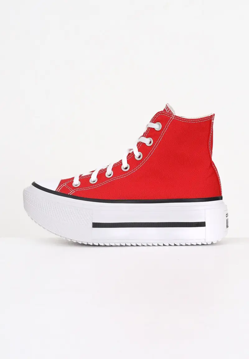 CONVERSE Sneakers Chuck Taylor All Star Lift Double Stack Platform rosse da donna