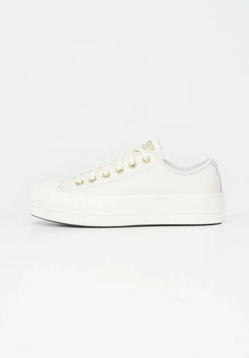Sneakers CHUCK TAYLOR ALL STAR LIFT PLATFORM GOLD panna da donna