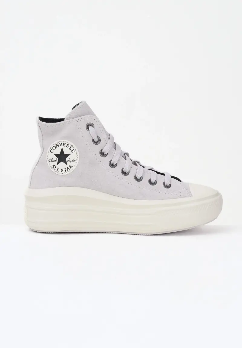 Sneakers Chuck Taylor All Star Move Platform grigio chiaro da donna miniatura 3