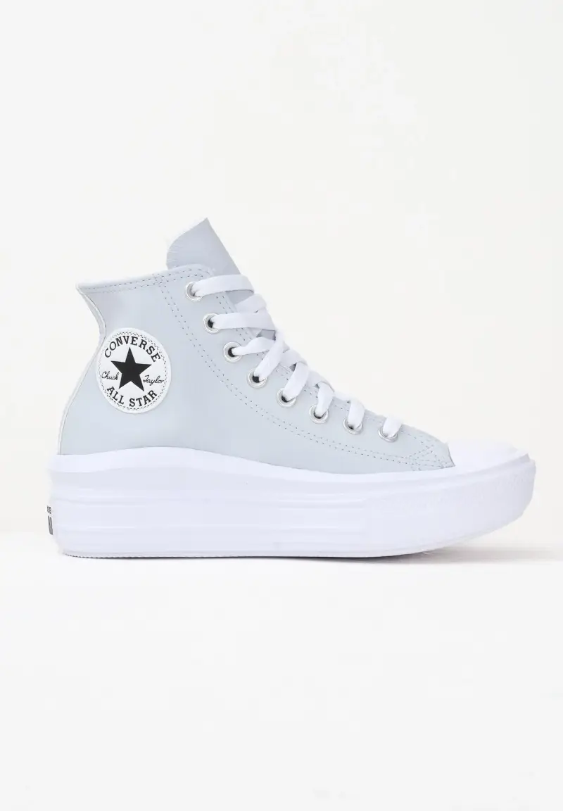 Sneakers Chuck Taylor All Star Move Platform Leather ghiaccio da donna miniatura 3