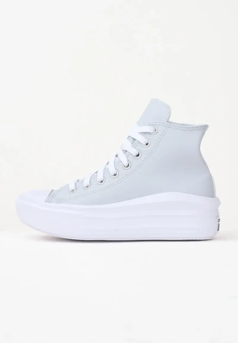 Sneakers Chuck Taylor All Star Move Platform Leather ghiaccio da donna