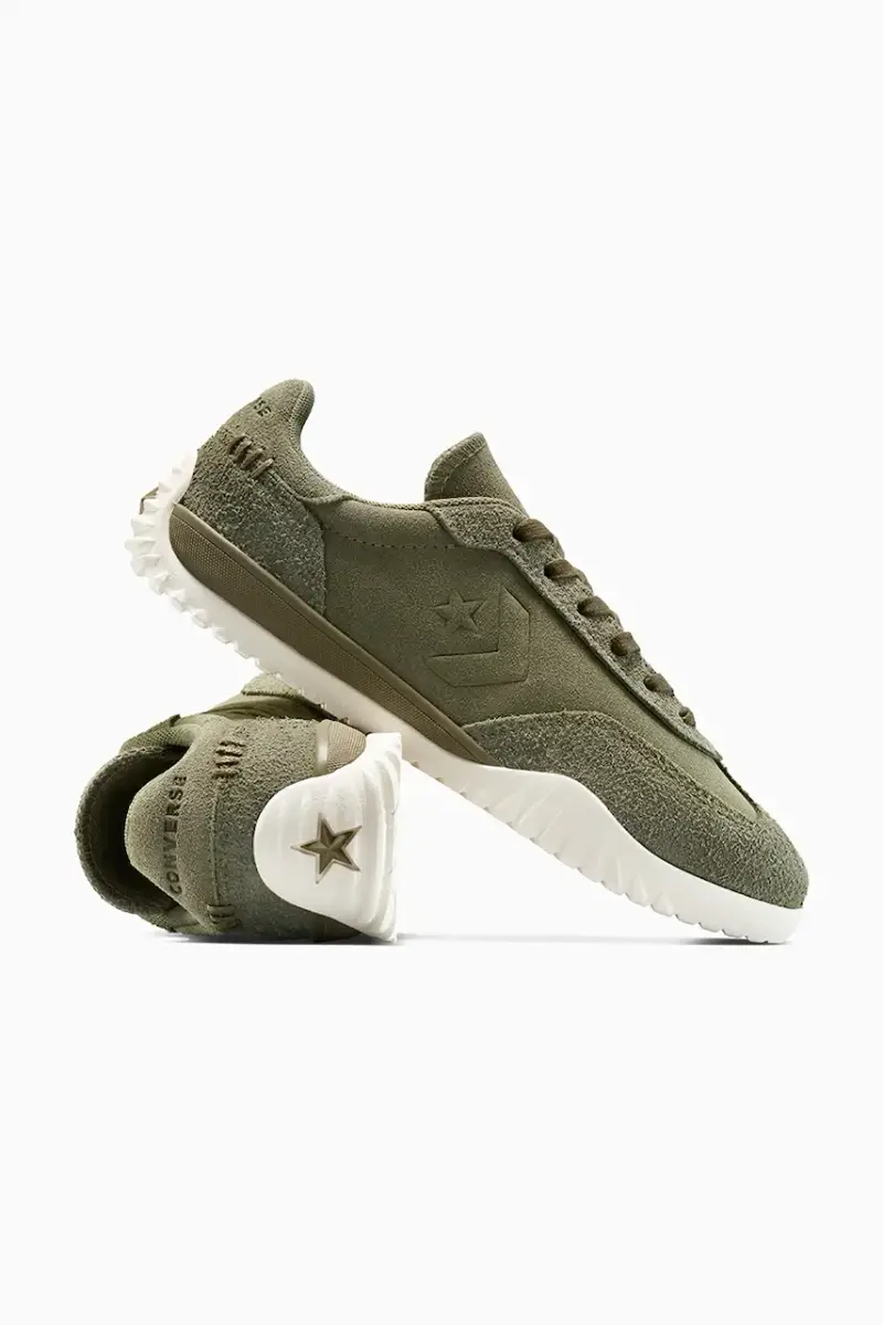 sneakers in camoscio Run Star Trainer colore verde A13057C miniatura 4