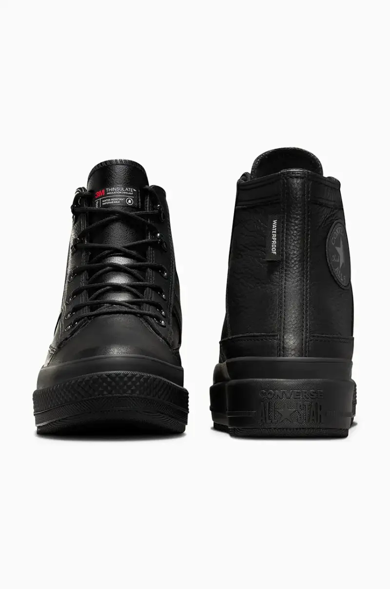 sneakers in pelle Chuck Taylor All Star Equip Waterproof colore nero A08557C miniatura 3