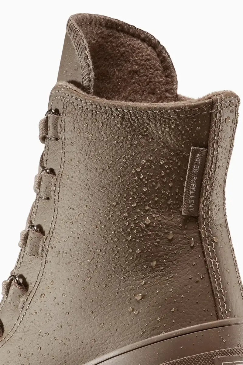 stivaletti alla caviglia in pelle Chuck 70 De Luxe Heel donna colore marrone A13064C miniatura 4