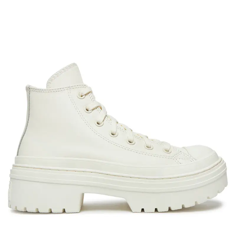 Stivaletti Converse Chuck Taylor All Star Lugged Heel Leather Platform A10370C Bianco