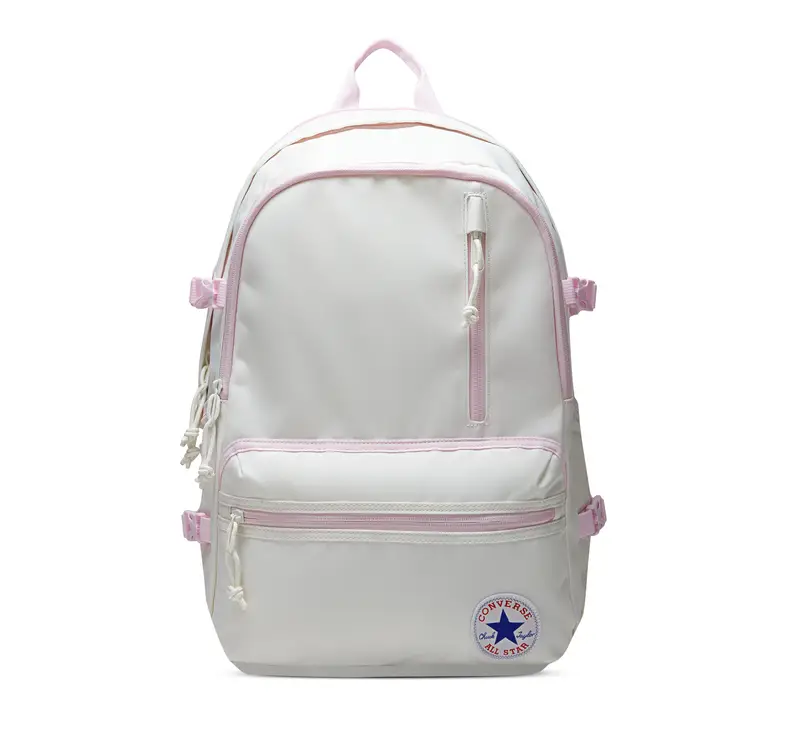 Straight Edge Backpack Zaino in Bianco Egret