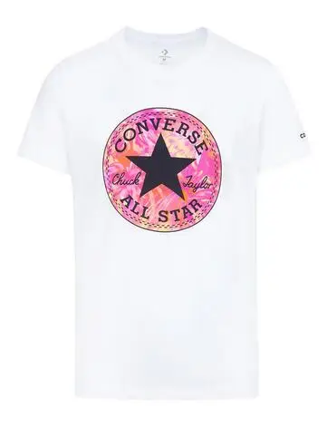 Converse T-shirt Bambina Bianco 2937726