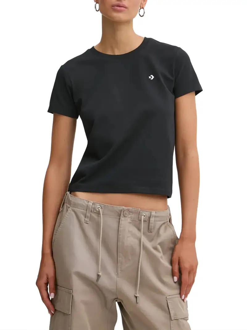 Converse T-shirt Donna Nero 2494703