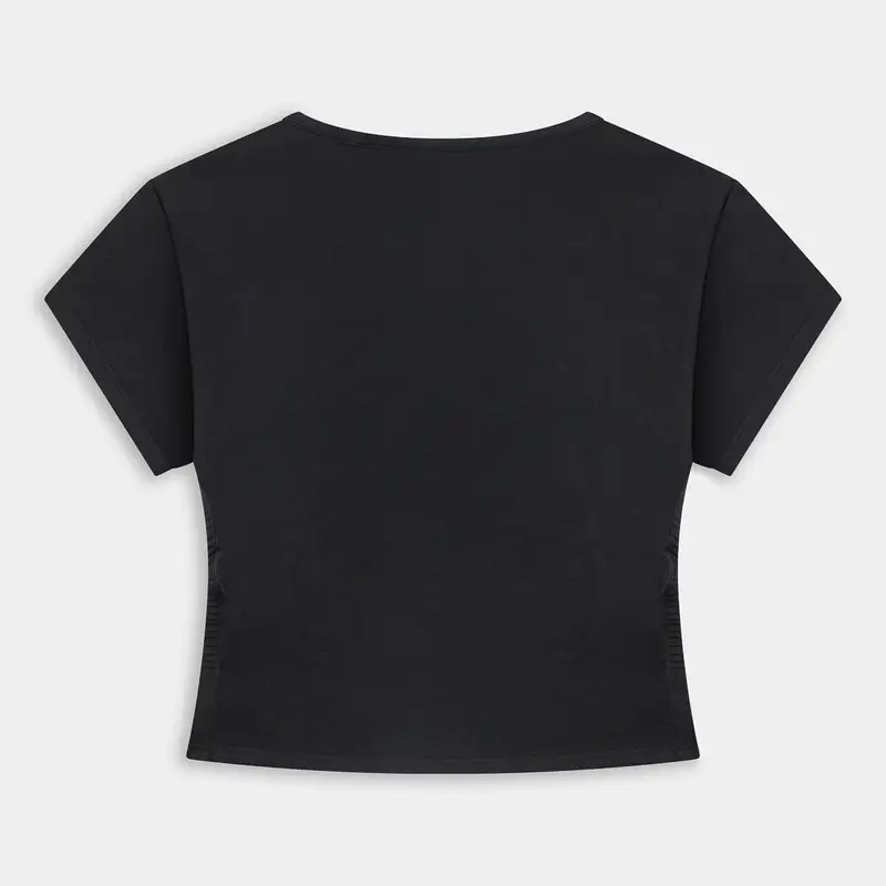 Converse T-shirt Donna Nero 2683499 miniatura 2