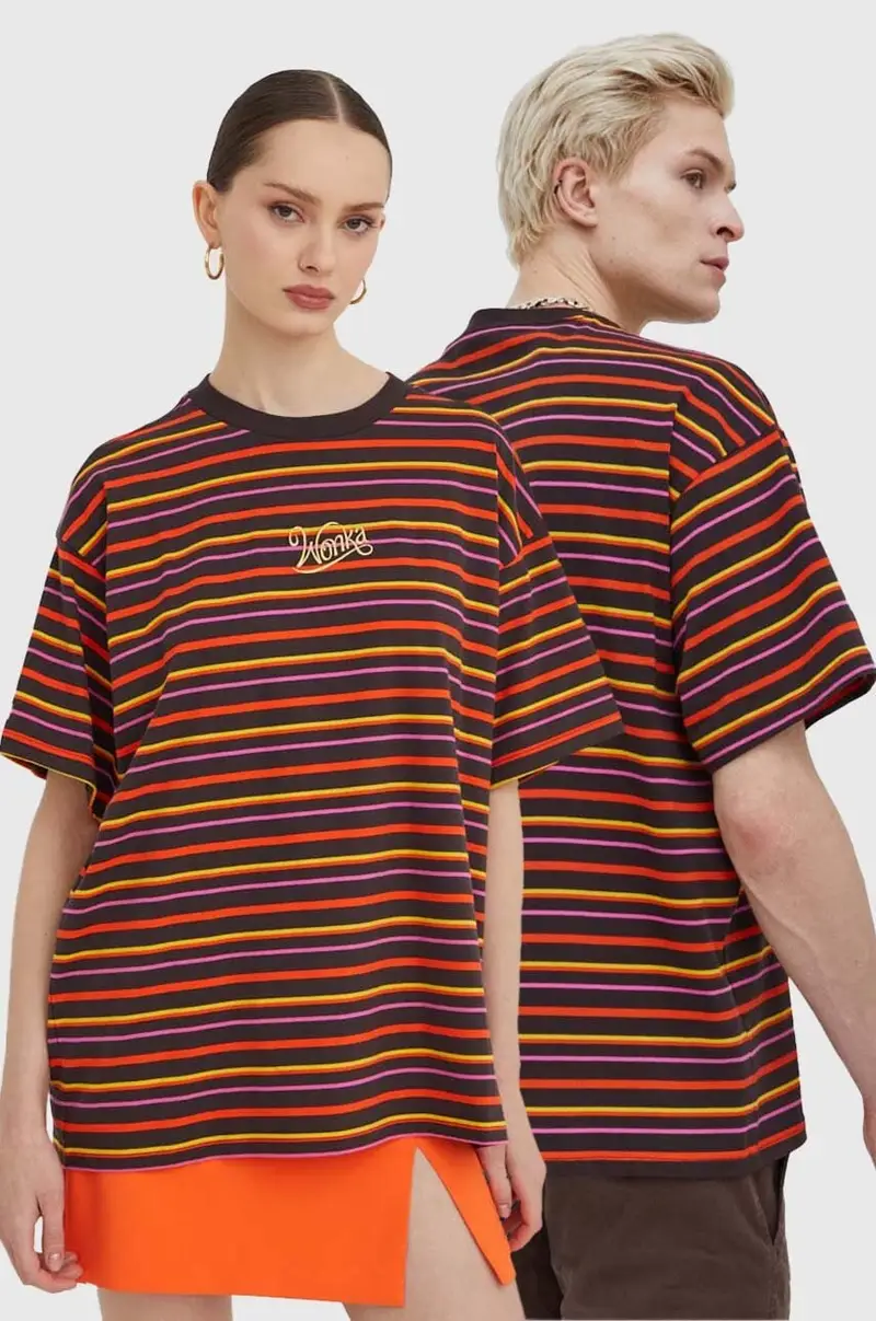 t-shirt in cotone converse x wonka Multicolore