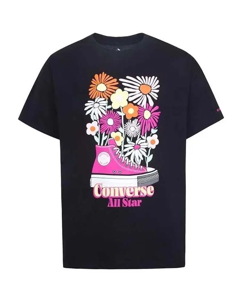 Converse T-shirt Ragazza Nero 2919608