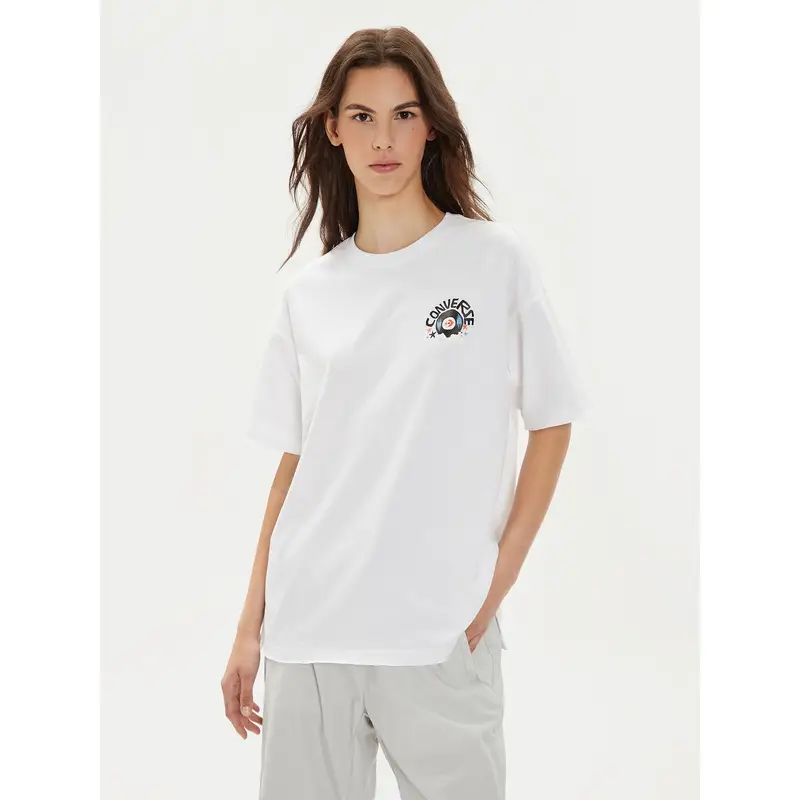 Converse T-shirt Bianco 3904132
