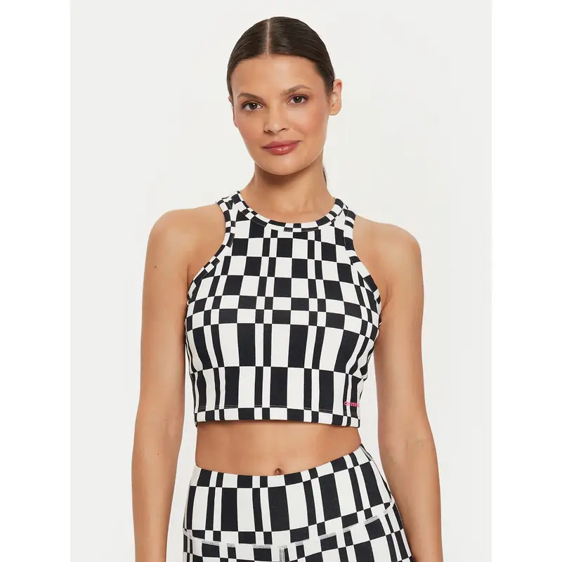 Top W Wordmark Aop Tank Top 10026989-A01 Multicolore Skinny Fit