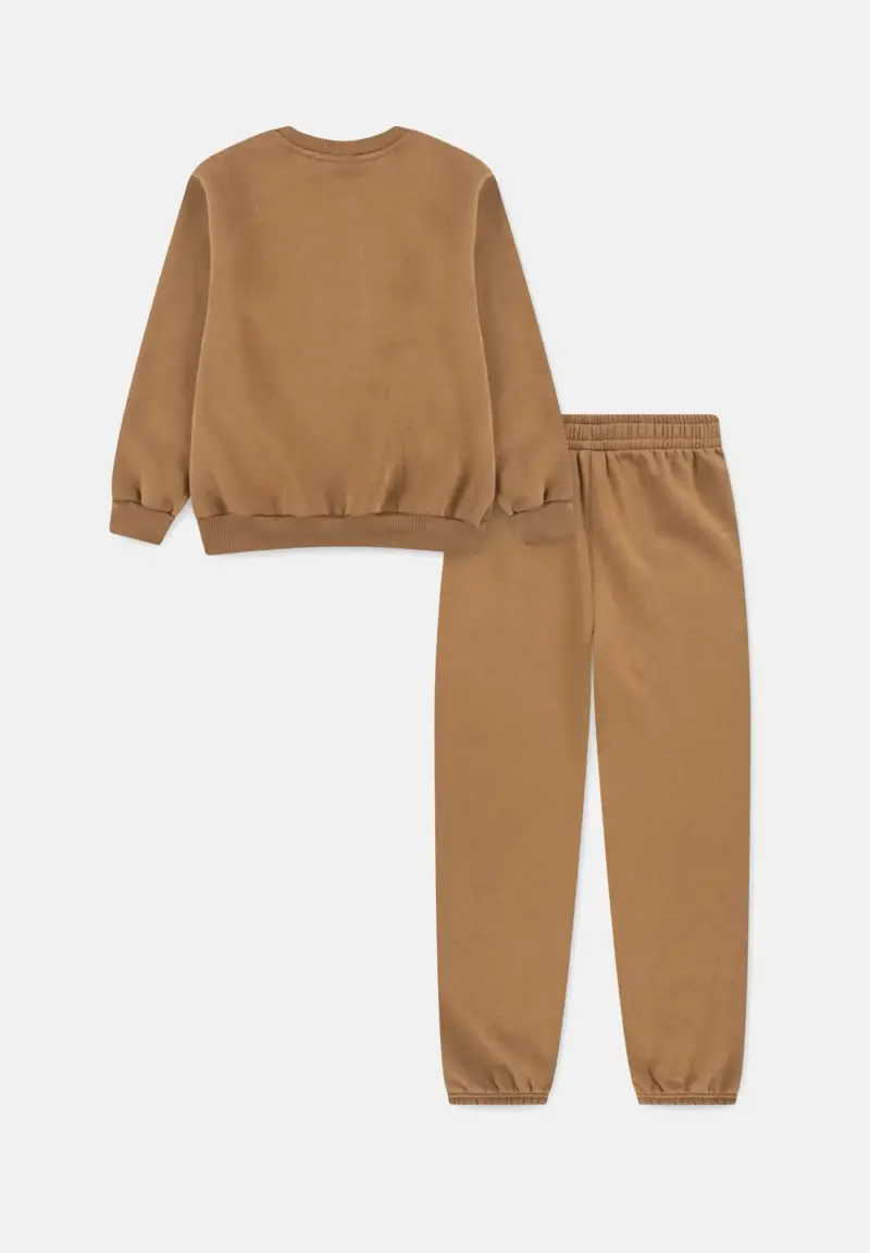 Tuta HERITAGE beige per bambino e bambina con stampa logo miniatura 2