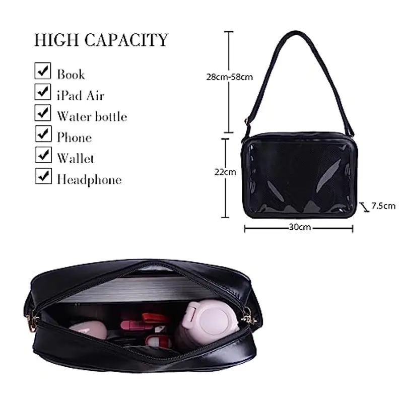 CoolChange Borsa a tracolla Nero 1204229 miniatura 3