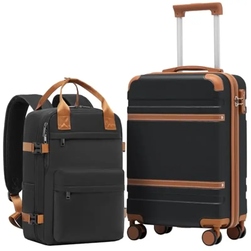 COOLIFE Ryanair Valigia Bagaglio a mano,Valigie,Trolley,Valigia da cabina 55×35×20,Chiusura a combinazione laterale con