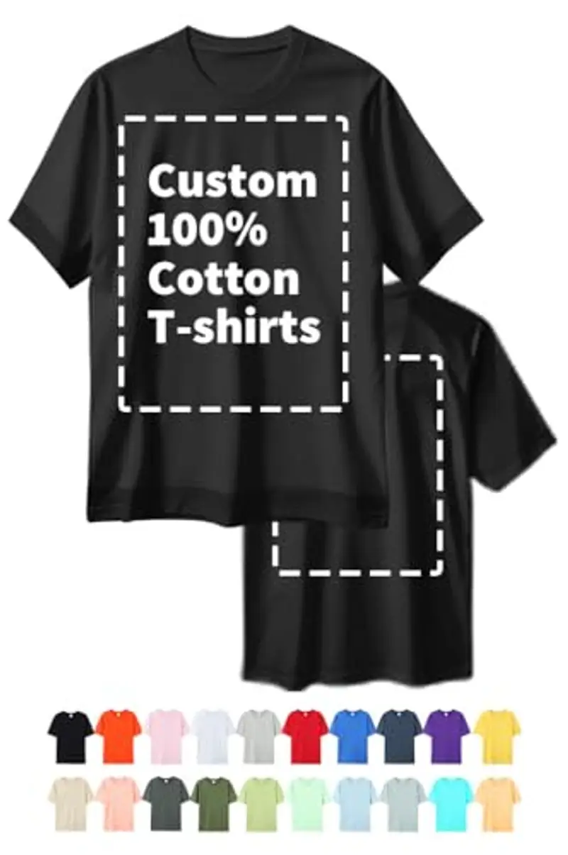 COOZEBRA Maglietta Personalizzata Cotone Premium