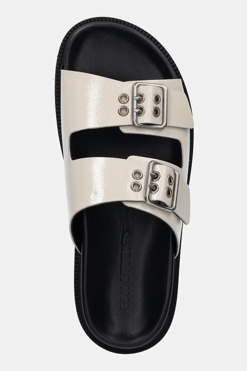 ciabatte slide in camoscio Suede donna colore beige CPH796 miniatura 4