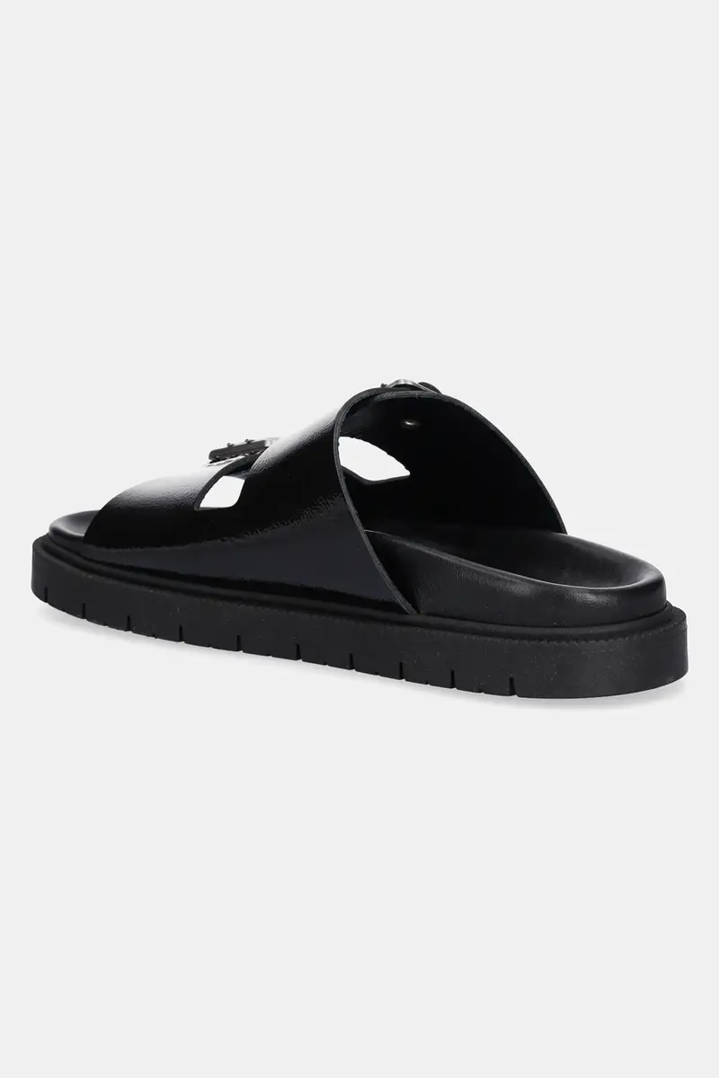 ciabatte slide in camoscio Suede donna colore nero CPH796 miniatura 3