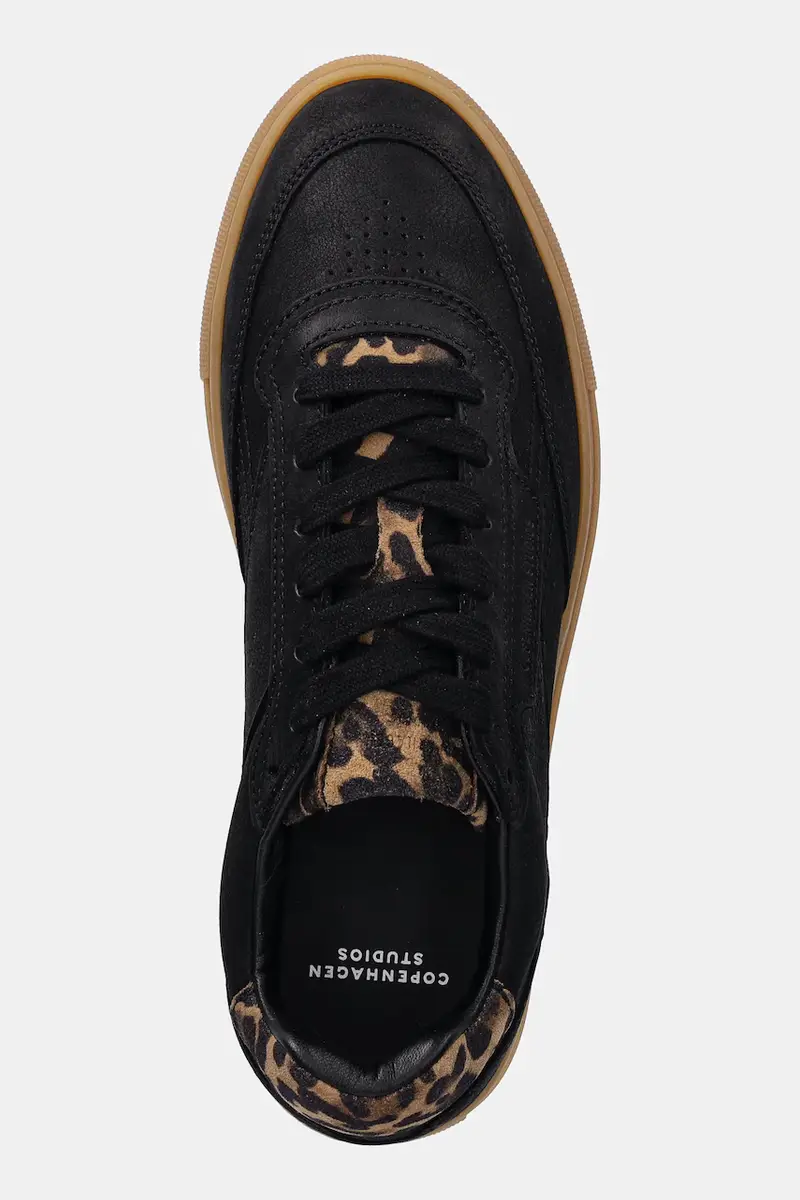 sneakers in pelle donna colore nero CPH90 blkleo miniatura 4