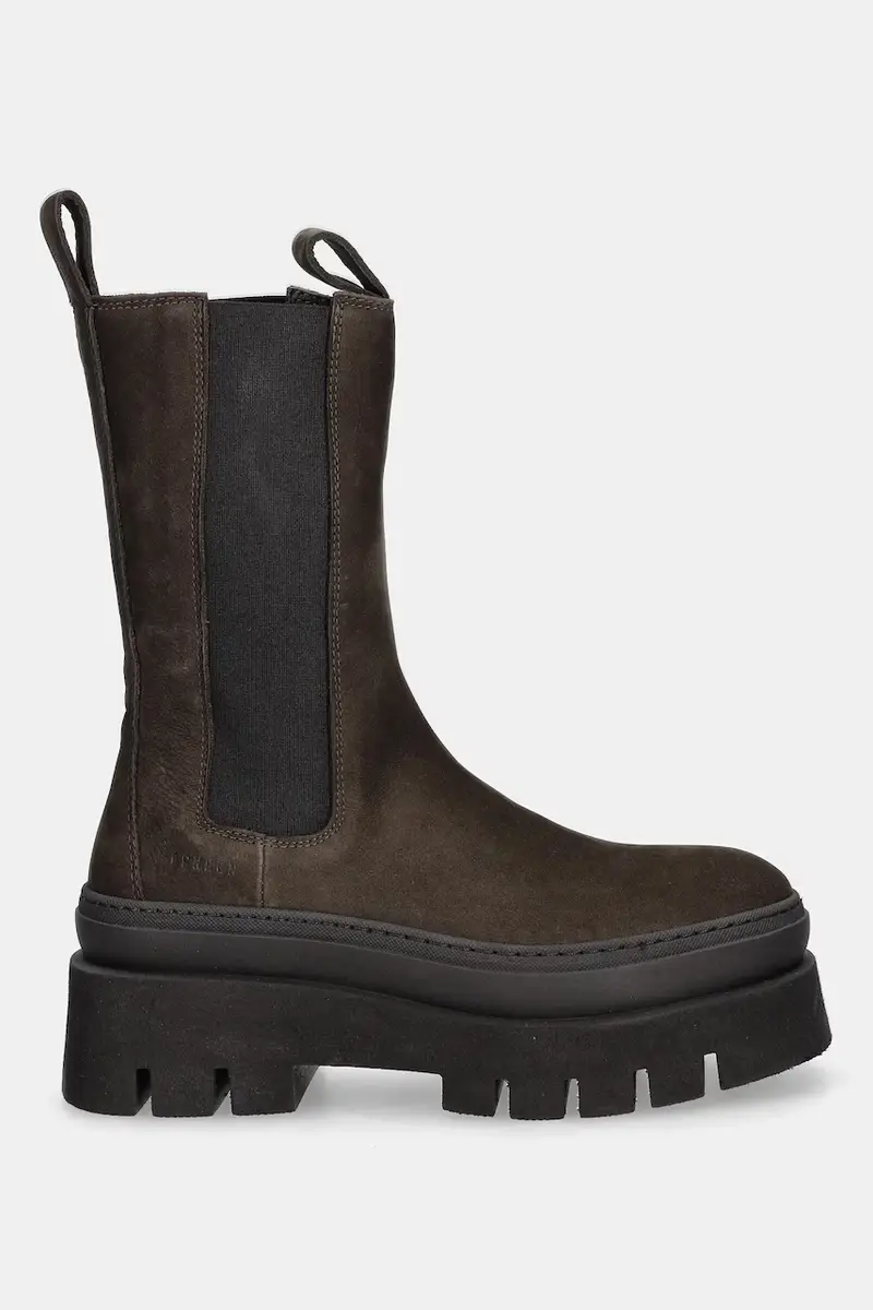 stivaletti in nabuck Marrone miniatura 2