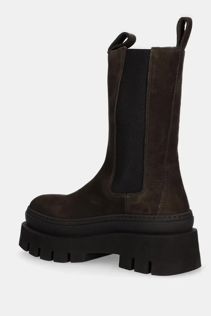 stivaletti in nabuck Marrone miniatura 3