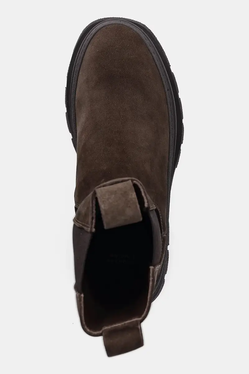 stivaletti in nabuck Marrone miniatura 4