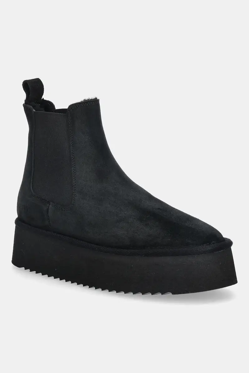 stivali da neve in camoscio colore nero CPH259 black