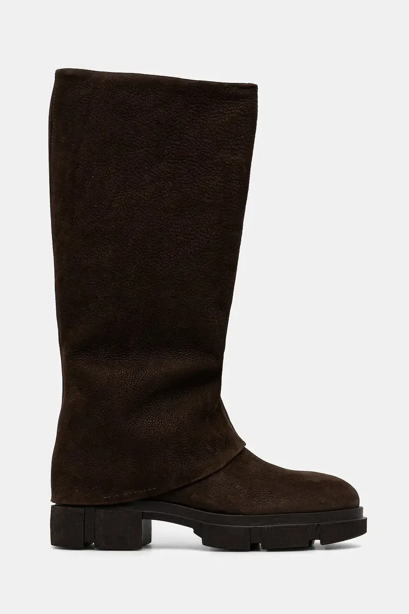 stivali in nubuck donna colore marrone CPH554 nabuc miniatura 2