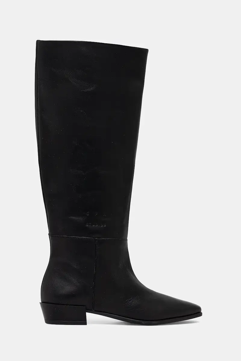 stivali in pelle donna colore nero CPH295 leather miniatura 2