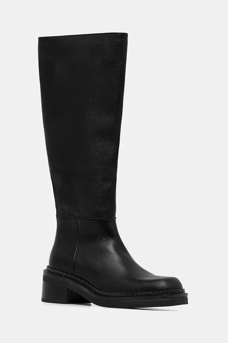 stivali in pelle donna colore nero CPH624 black