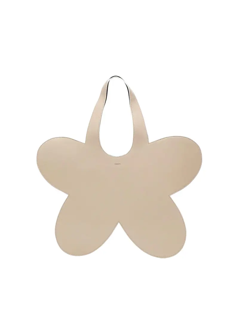 Borsa di fiori Beige