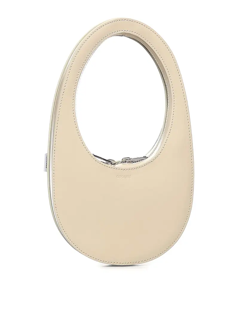 Borsa mini in pelle Swipe Beige